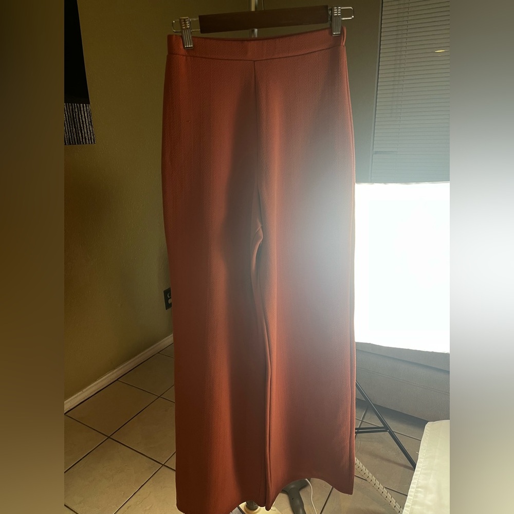 BohoTerracotta Trousers Women’s Size 6 Wide Leg Pants